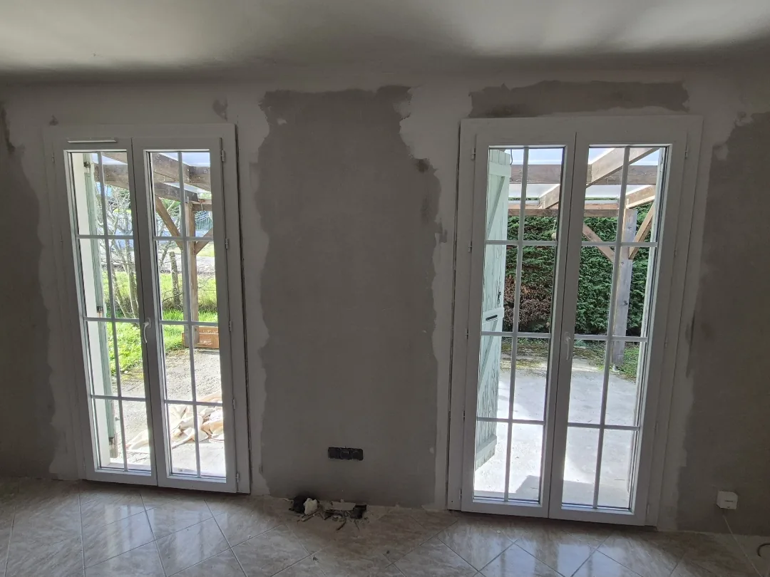 Portes-fenêtres PVC vues intérieur